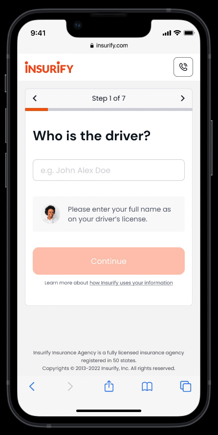 keep the action area in the user view when an input is focused