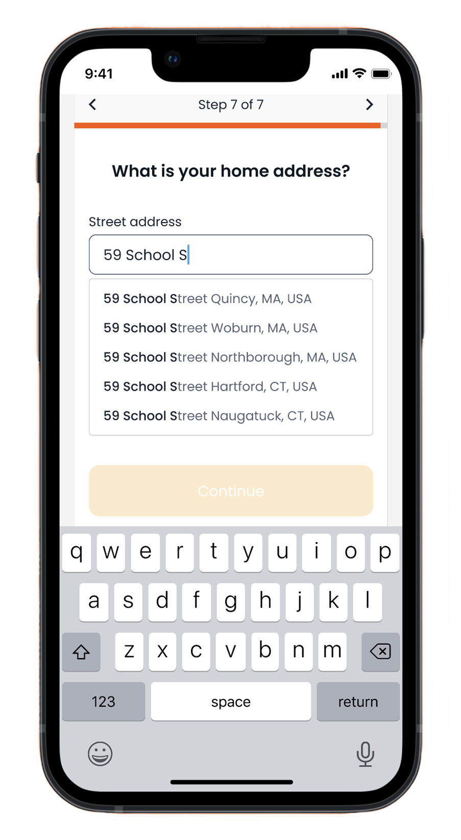 three phone screens showing Insurify's auto insurance flow